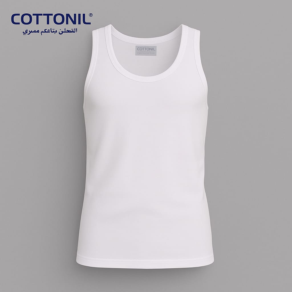 اطقم قطن رجالي ممشط ابيض