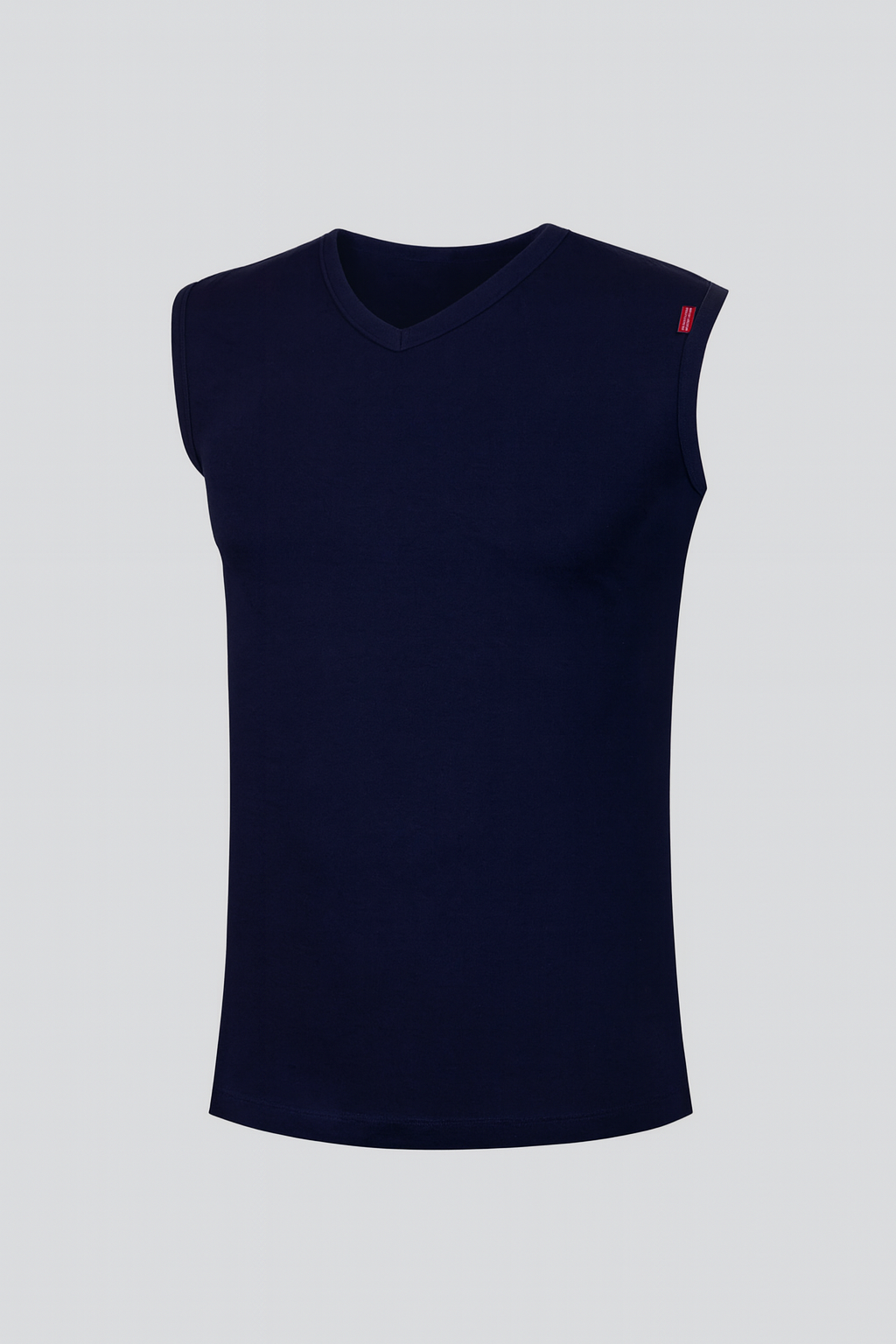 فانلة كت قطن استريتش رجالي رقبه (V)