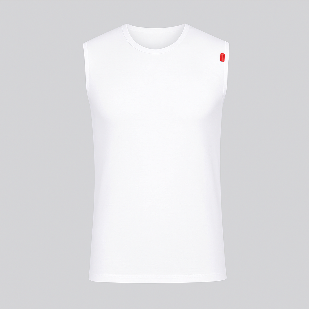 (O) فانلة كت قطن استريتش رجالي رقبه